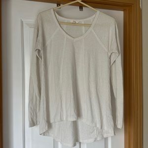 Cream waffle knit